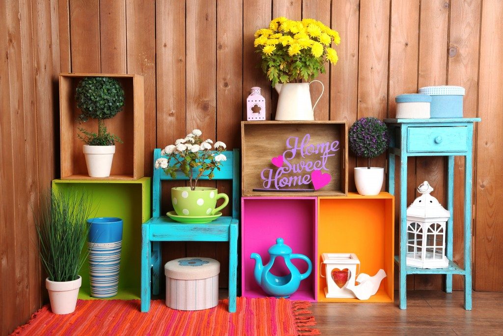 Colorful home accents