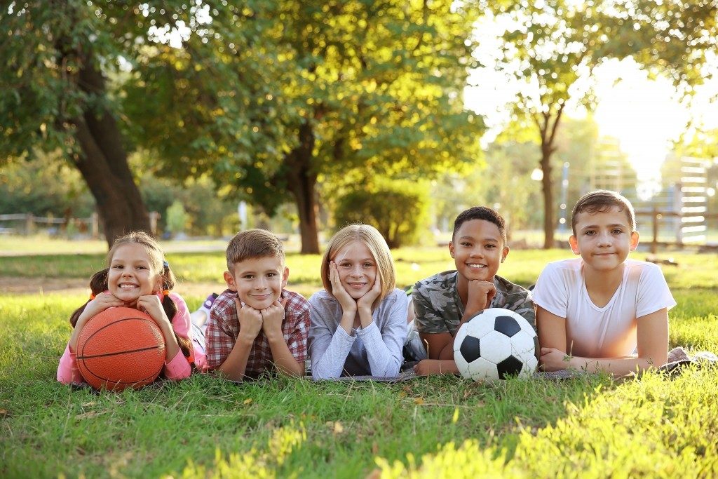 Kids at a playground