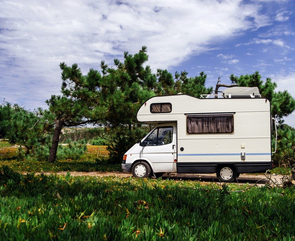 Trailer on the road