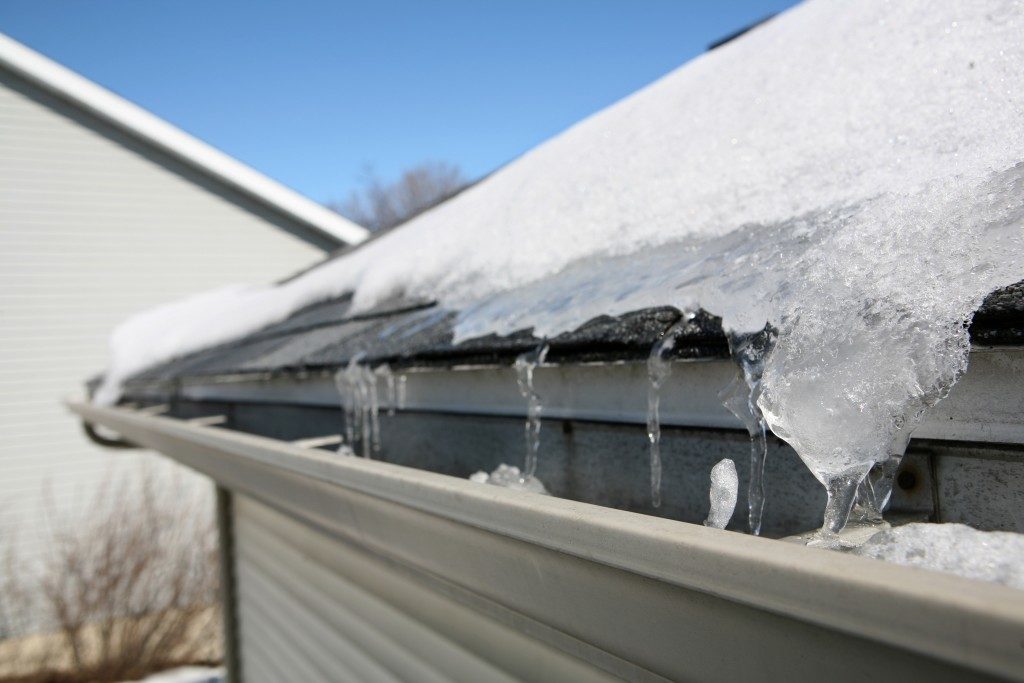 Ice on the roof