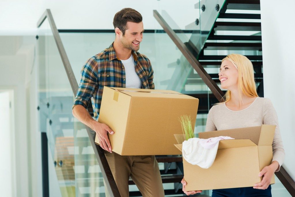 Couple preparing to move