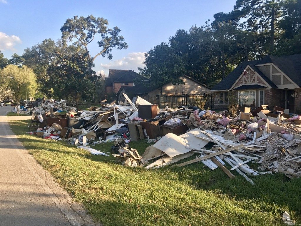 houses damaged by hurricane