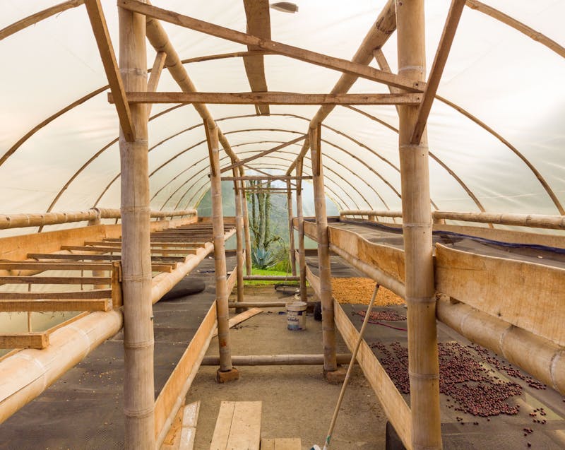a residential greenhouse under construction